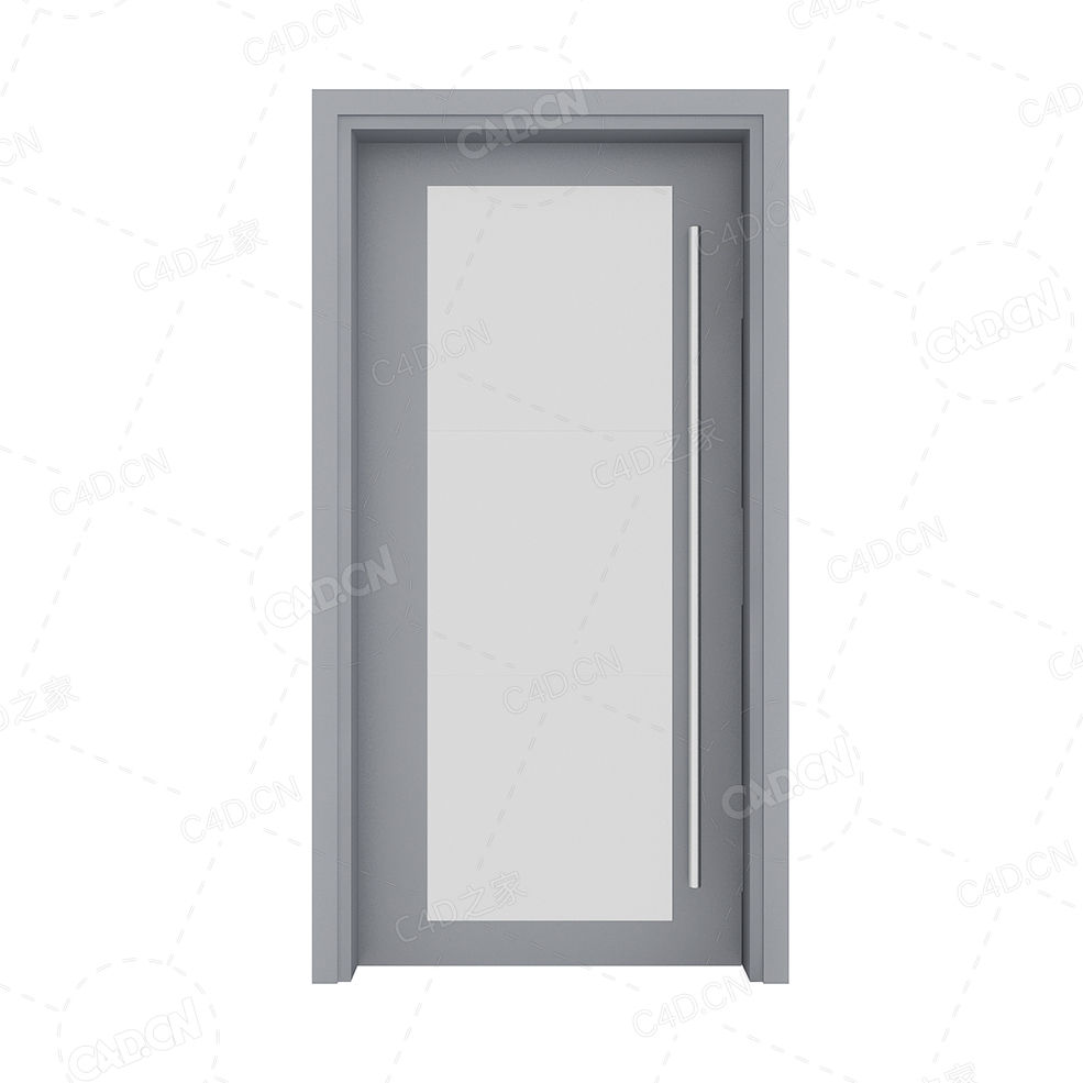 大块玻璃烤漆门酒店办公室门会议室门办公室门单开门长把手门长拉手平开门 - C4D之家 - cgaxis_models_79_80.jpg