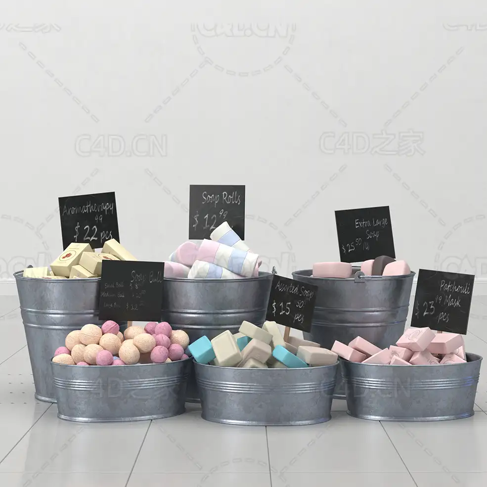 肥皂球肥皂卷特大号肥皂铁桶C4D模型 - C4D之家 - 11.jpg