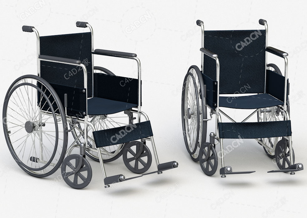 轮椅C4D模型wheelchair - C4D之家 - C4D.jpg