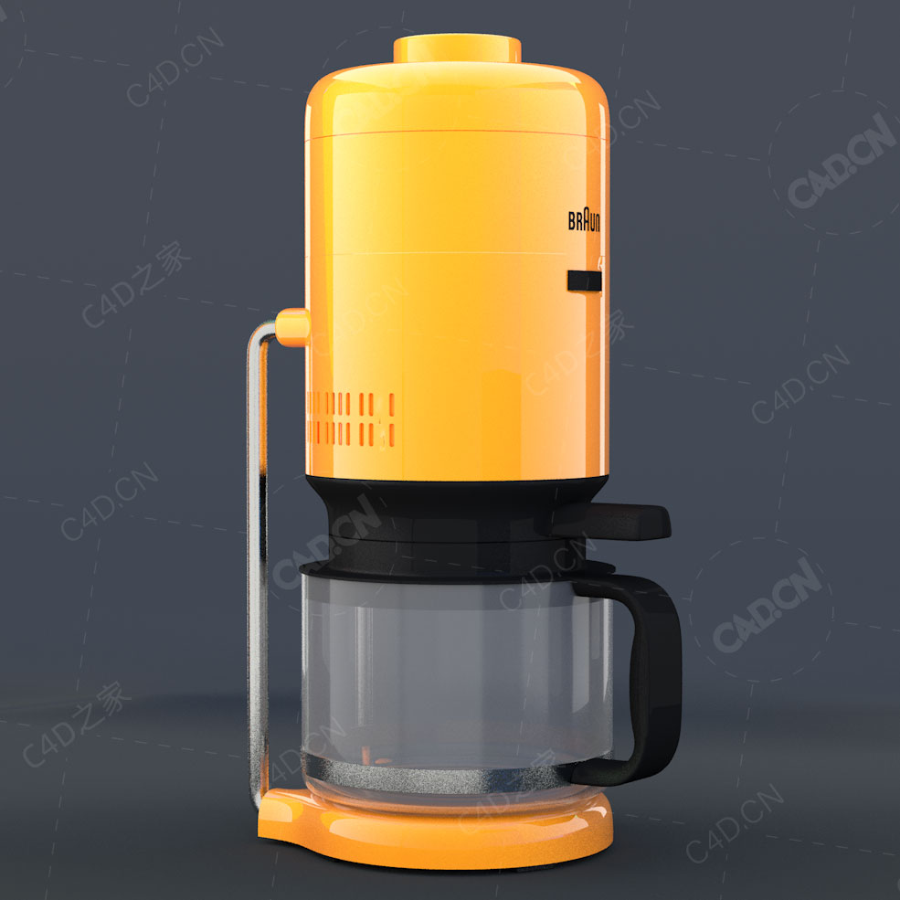 博朗咖啡机C4D模型braun ks-20 coffee maker - C4D之家 - C4D.jpg