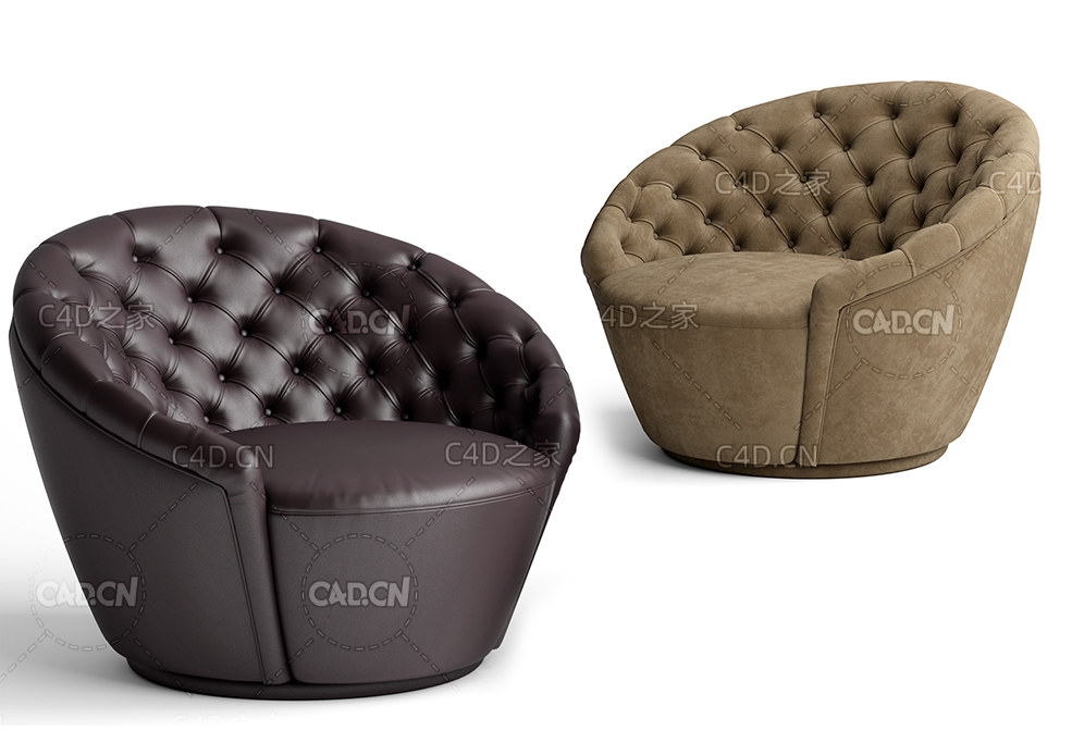 意大利家具软包沙发C4D模型Agon Visionnaire