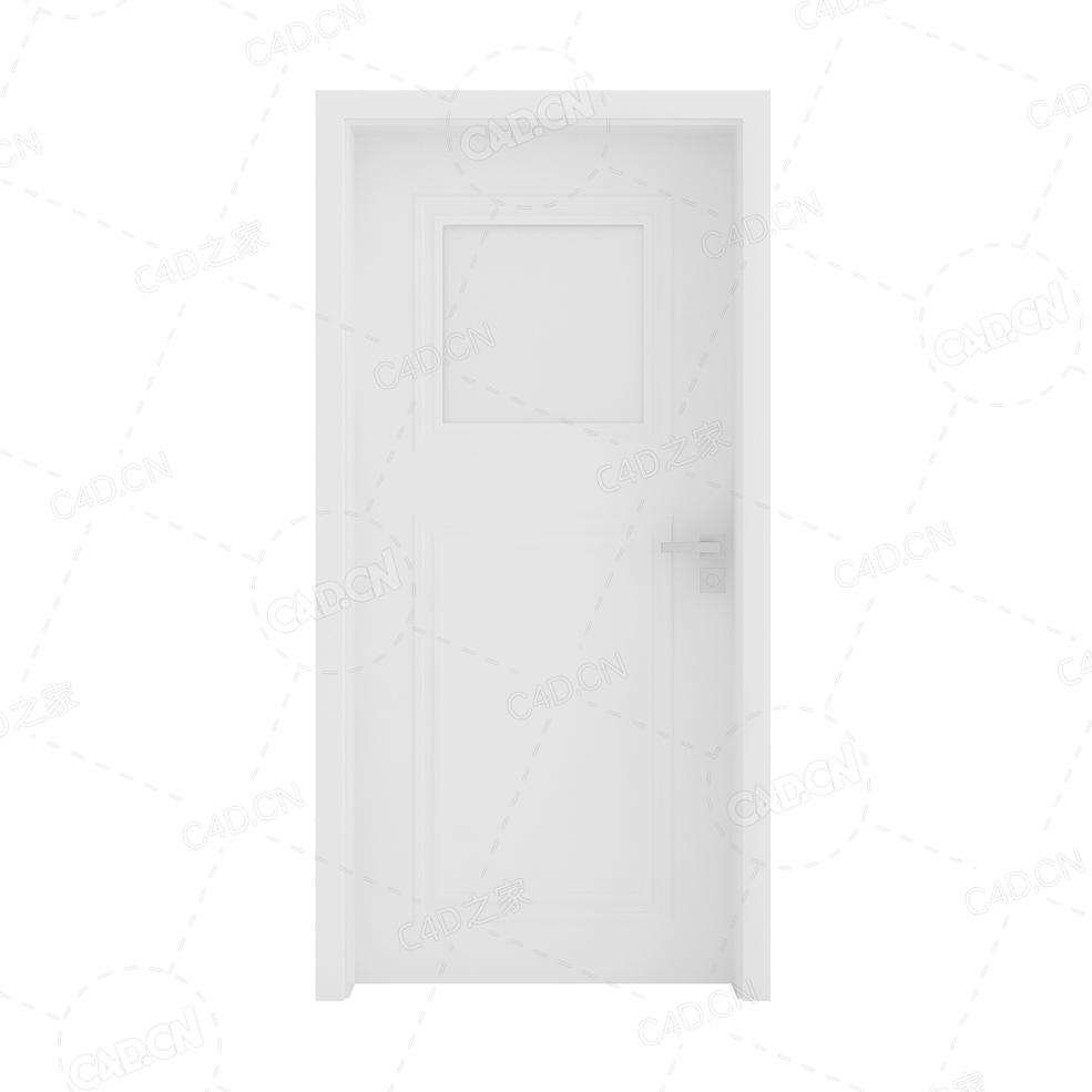 雕刻线烤漆门酒店办公室门会议室门办公室门单开门长把手门长拉手平开门 - C4D之家 - cgaxis_models_79_101.jpg