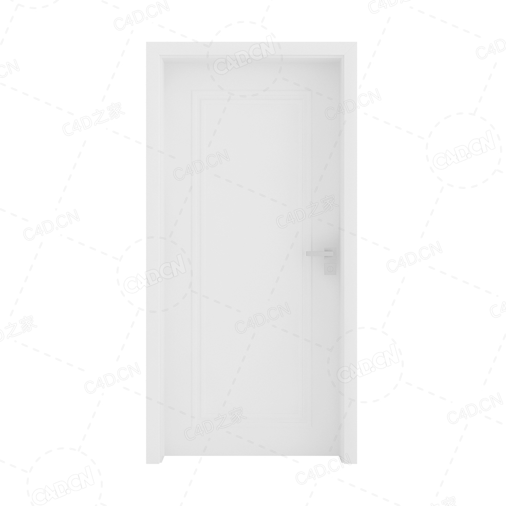 雕刻门线烤漆门酒店办公室门会议室门办公室门单开门长把手门长拉手平开门 - C4D之家 - cgaxis_models_79_100.jpg