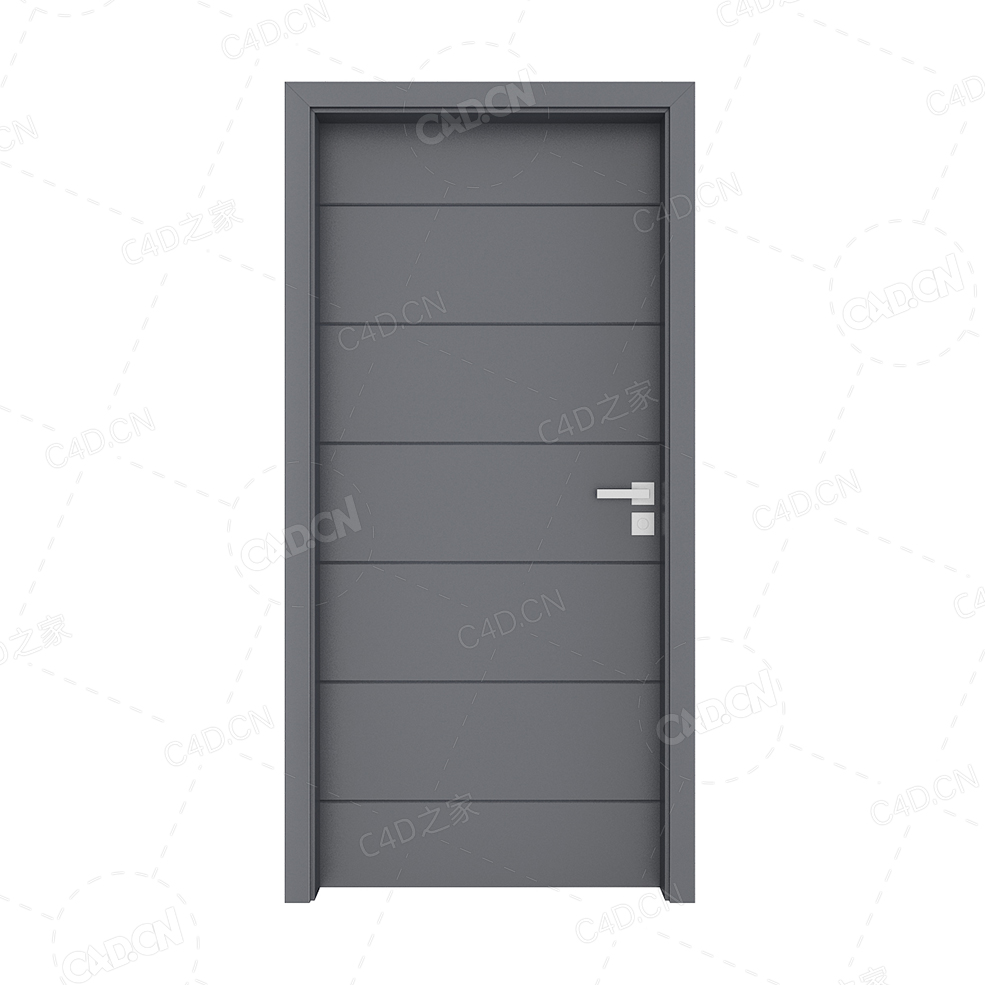 横线条烤漆门酒店办公室门会议室门办公室门单开门长把手门长拉手平开门 - C4D之家 - cgaxis_models_79_98.jpg