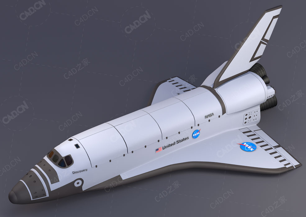 航天飞机C4D模型the space shuttle