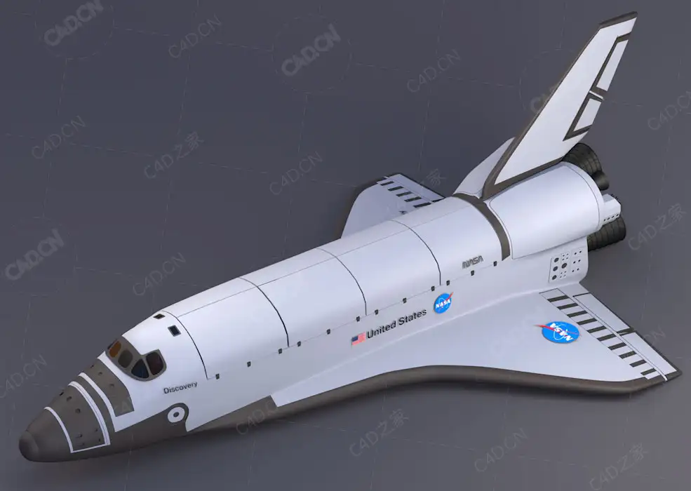 航天飞机C4D模型the space shuttle