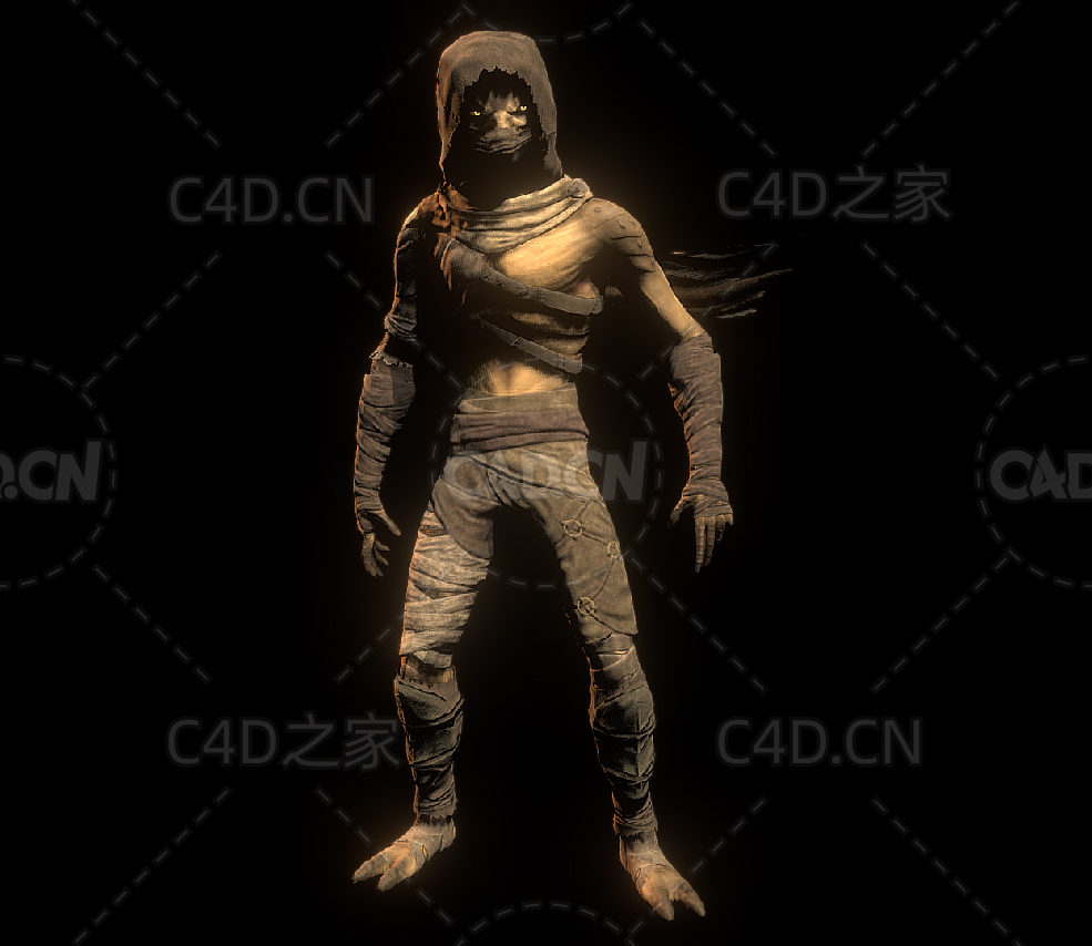 沙丘居民变异物种角色C4D模型DuneDweller - C4D之家 - 10.jpg