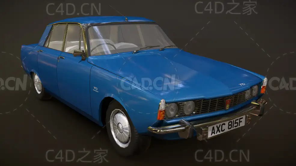 复古汽车罗孚P6模型1969款罗孚2000 TC2000