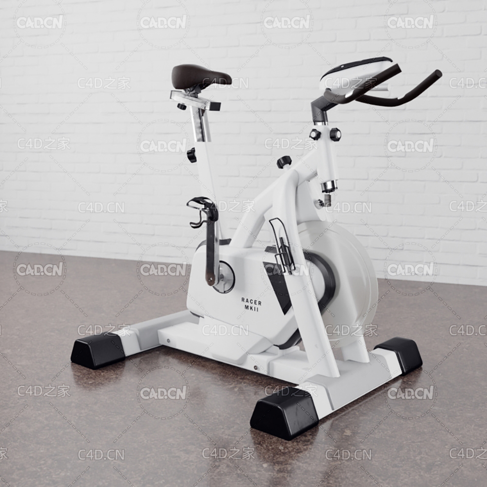 C4D动感单车磁控室内运动自行车康复训练健身锻炼器材pacer mkii - C4D之家 - 023.jpg