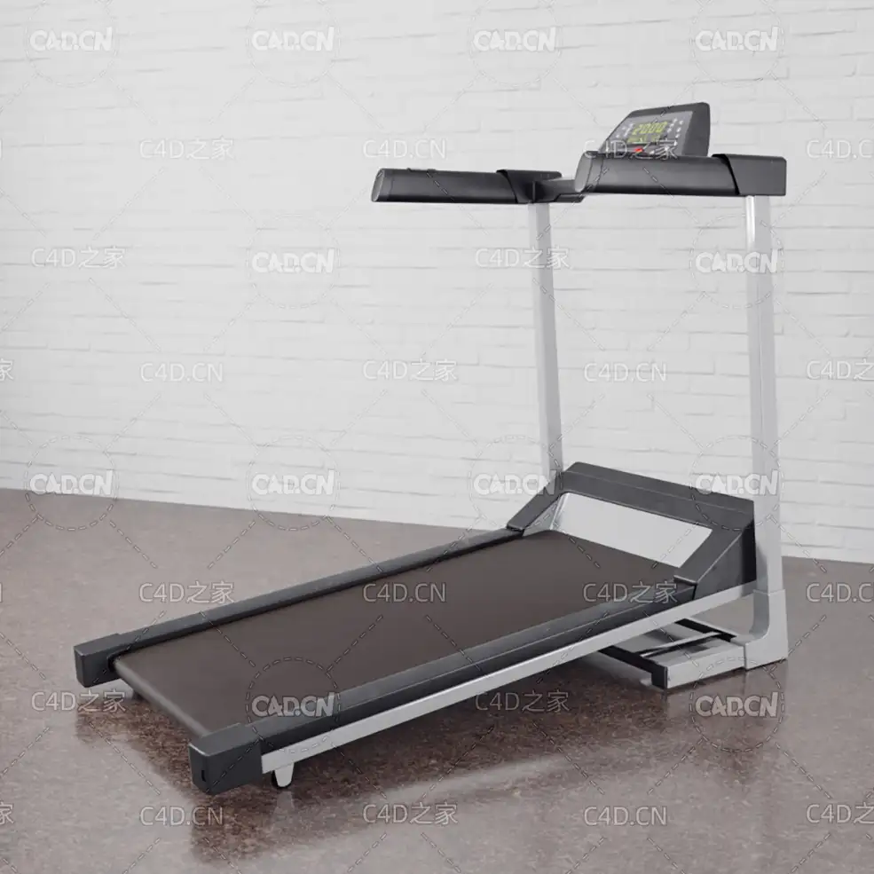 C4D电动跑步机商用健身房配置跑台健身器材 - C4D之家 - 026.jpg