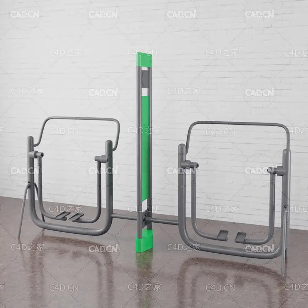 C4D双人漫步器户外健身器材太空漫步机 - C4D之家 - 031.jpg