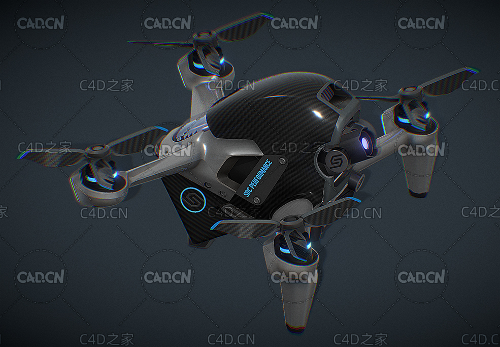 C4D大疆无人机DJI FVP