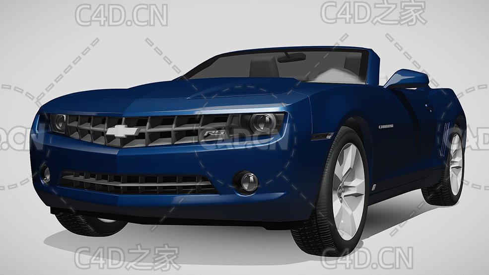 雪佛兰敞篷车2011款C4D汽车模型下载 - C4D之家 - 08.jpg
