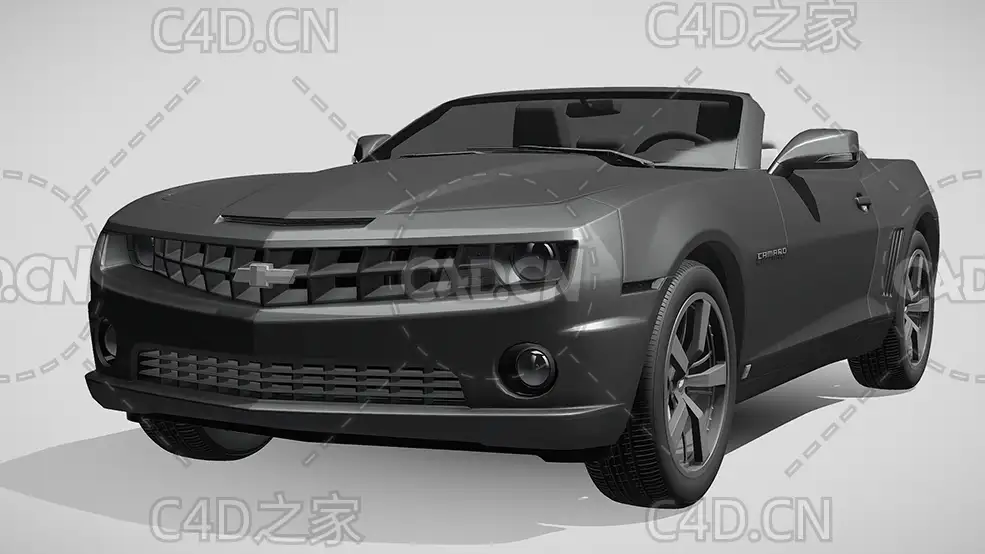 雪佛兰敞篷车2012款C4D汽车模型下载 - C4D之家 - 11.jpg