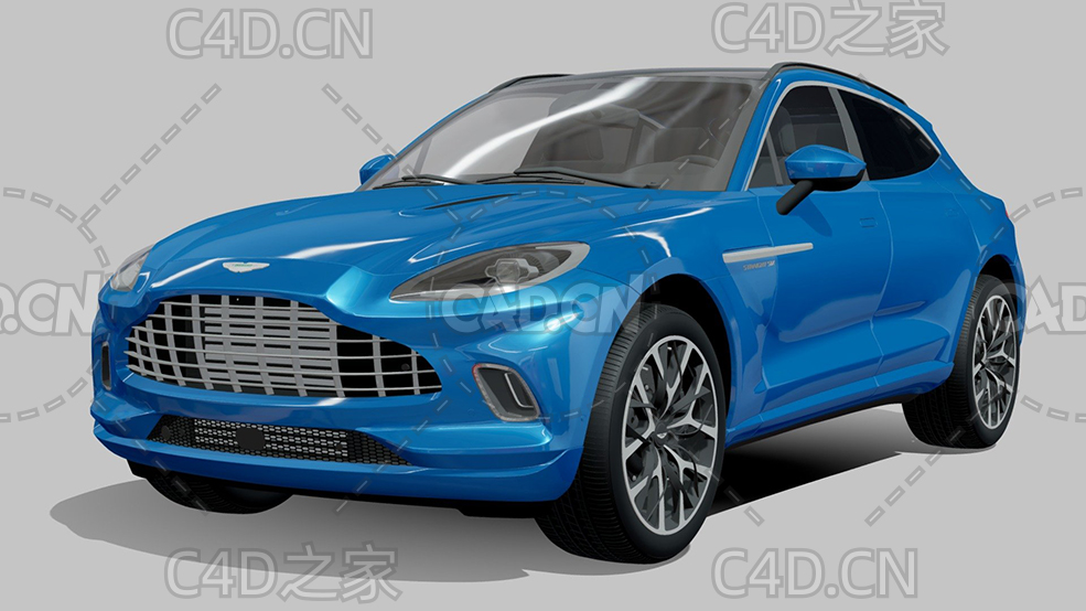 阿斯顿·马丁城市SUV汽车2022款C4D汽车模型下载 - C4D之家 - 06.jpg
