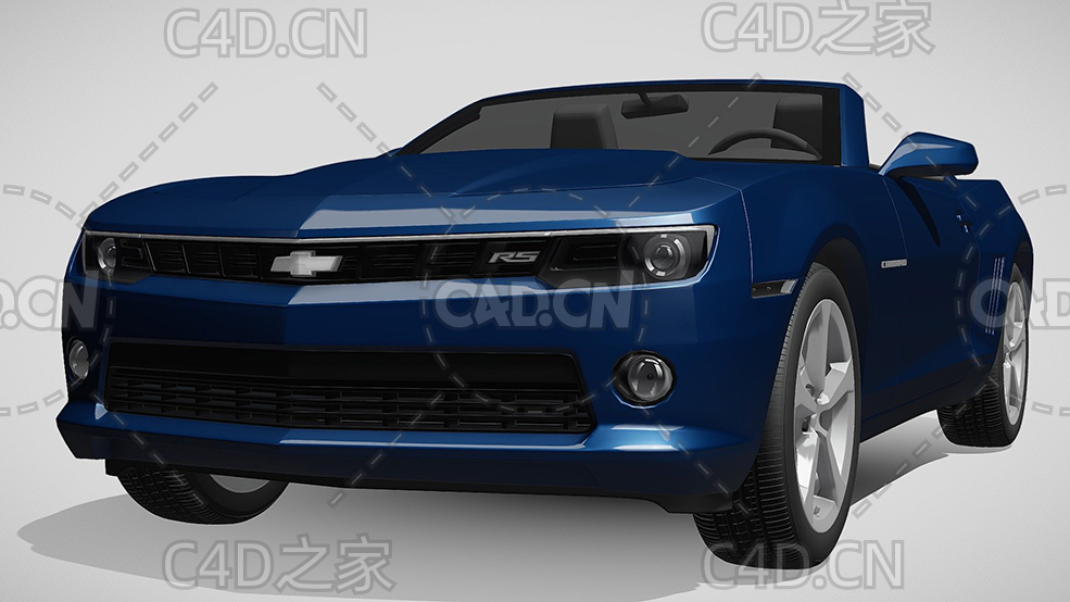 雪佛兰敞篷版2014款C4D汽车模型下载 - C4D之家 - 14.jpg