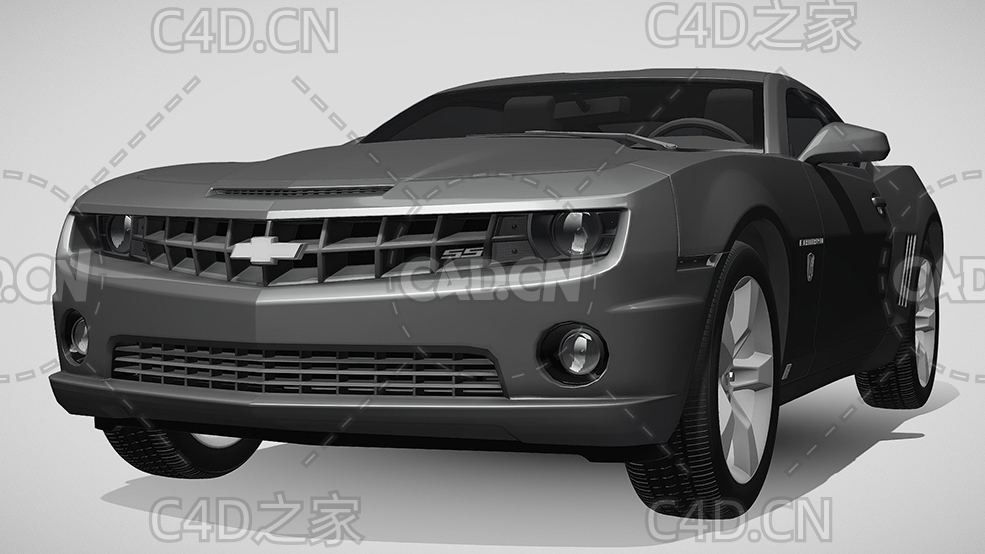 雪佛兰科迈罗C4D汽车模型下载 - C4D之家 - 21.jpg