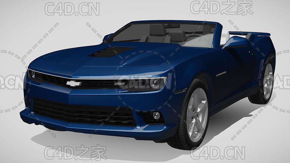 雪佛兰敞篷车2014款C4D汽车模型下载 - C4D之家 - 18.jpg