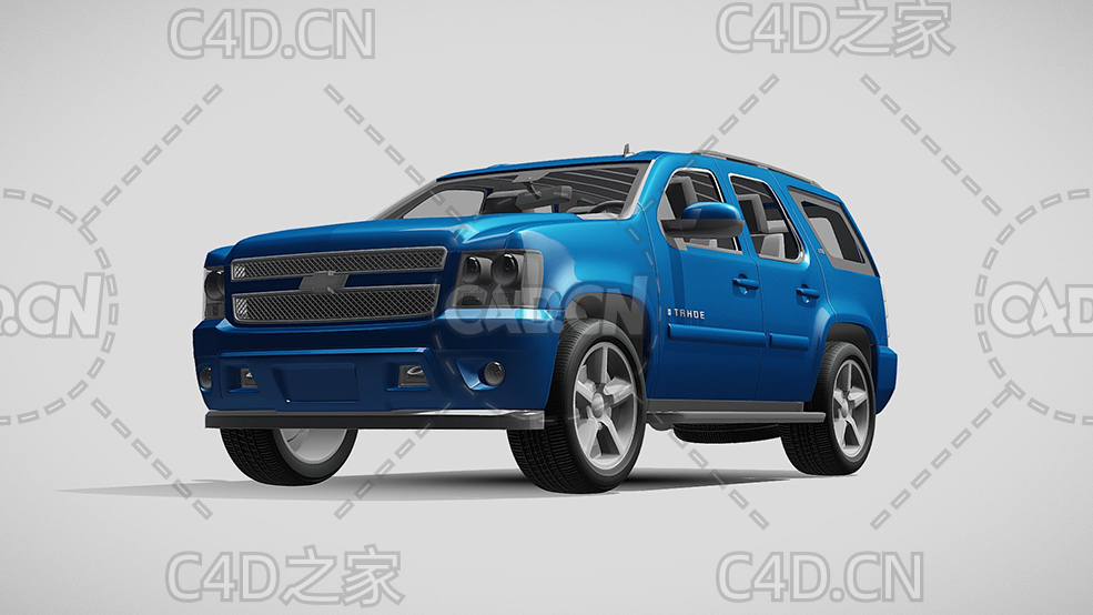 雪佛兰SUV越野车2007款C4D汽车模型下载 - C4D之家 - 46.jpg