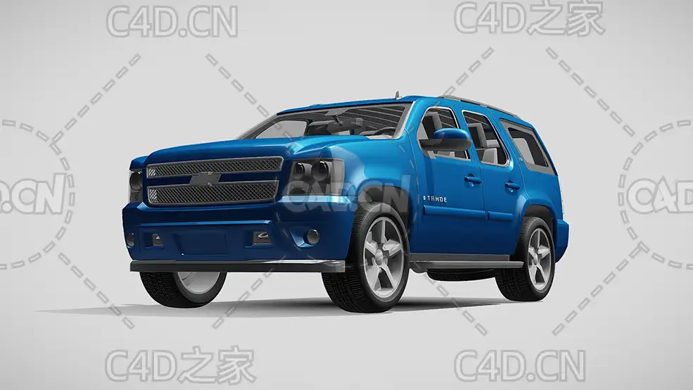 雪佛兰SUV越野车2007款C4D汽车模型下载 - C4D之家 - 46.jpg
