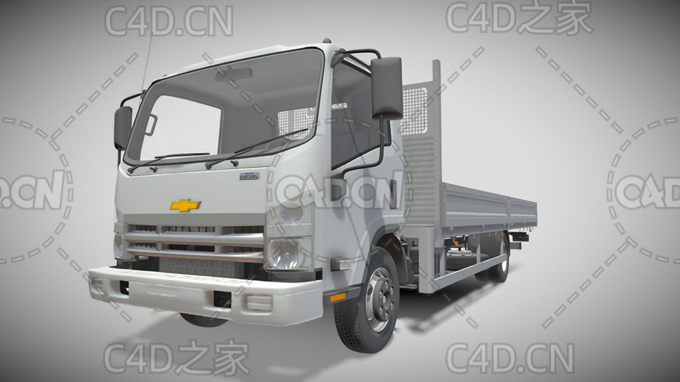 雪佛兰卡车货车2021款C4D汽车模型下载 - C4D之家 - 48.jpg