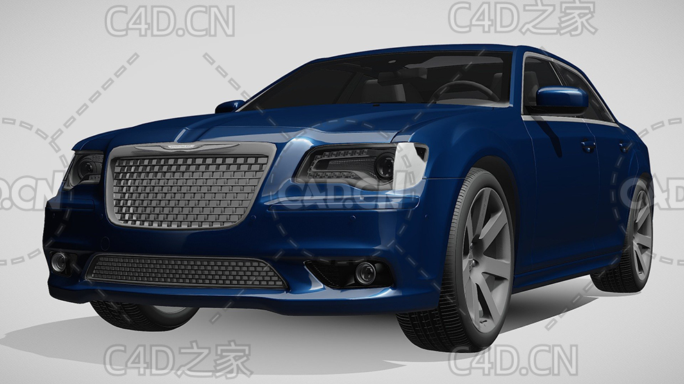 克莱斯勒300-srt8豪华汽车轿车2012款C4D汽车模型下载 - C4D之家 - 57.jpg