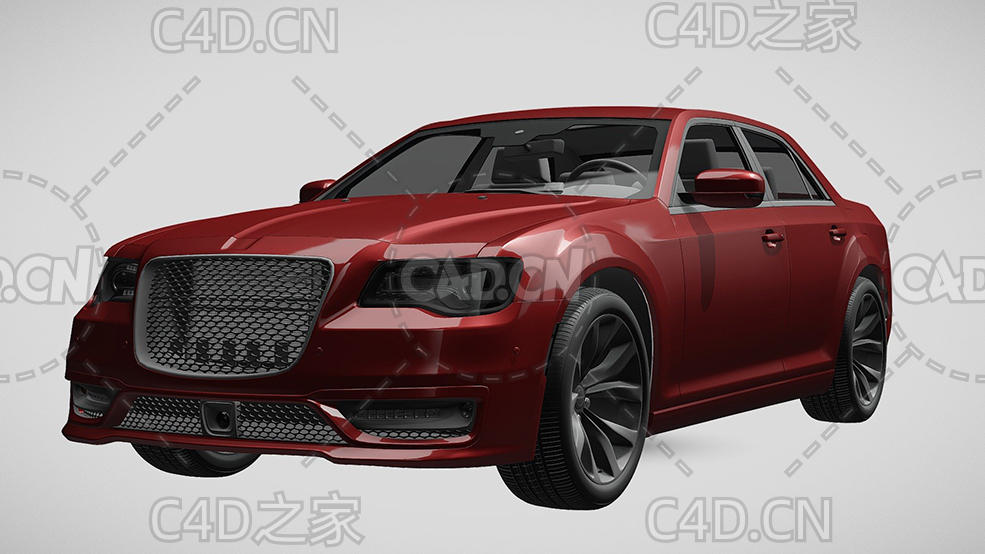 克莱斯勒300-srt-lx2豪华汽车轿车2018款C4D汽车模型下载 - C4D之家 - 56.jpg