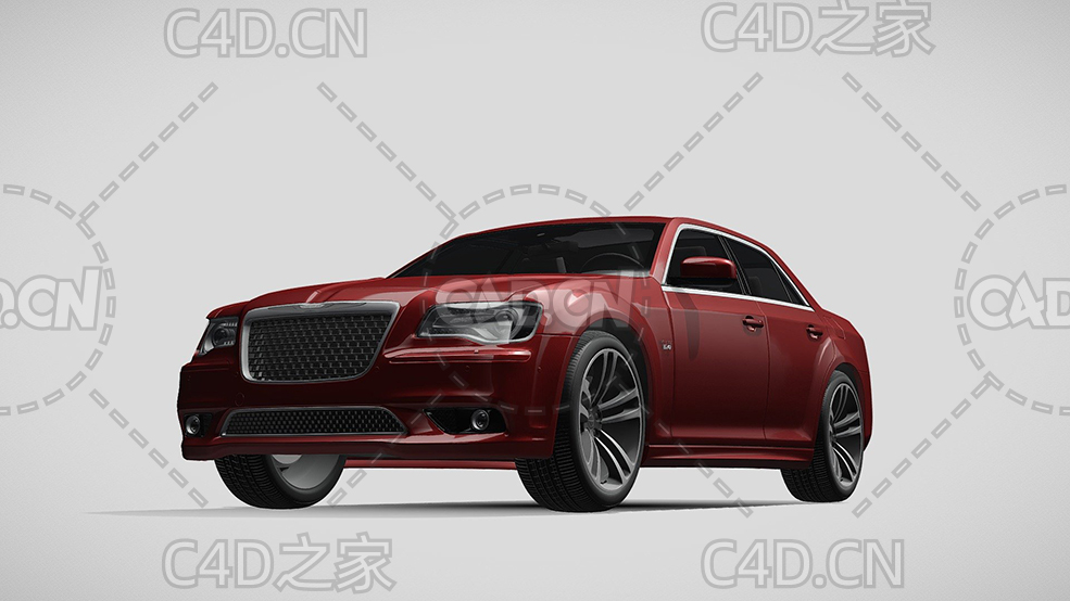 克莱斯勒300-srt8豪华汽车轿车2013款C4D汽车模型下载 - C4D之家 - 58.jpg