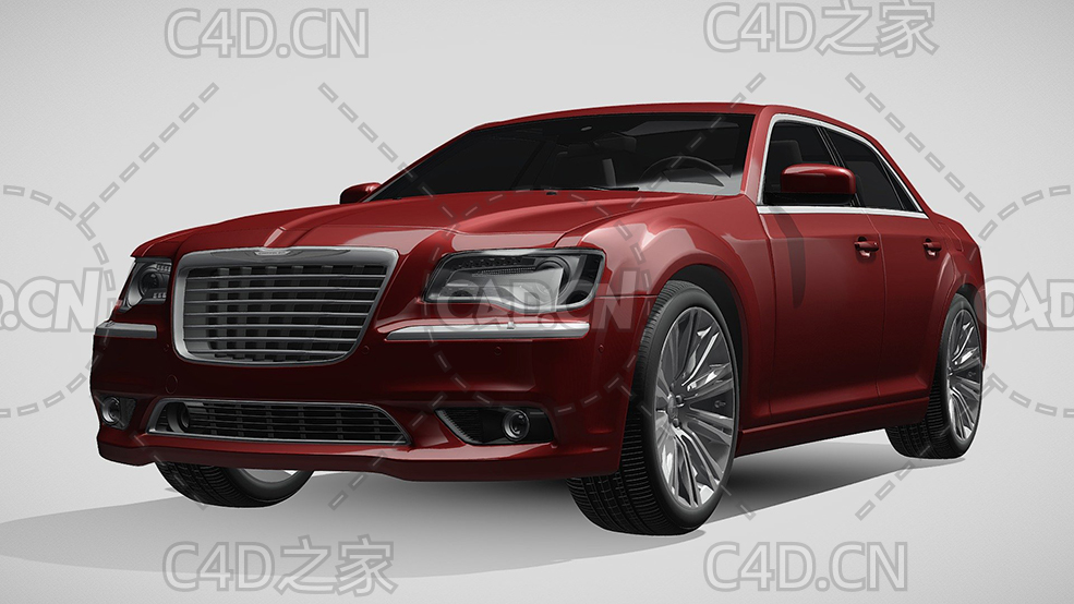 克莱斯勒300c豪华汽车轿车2013款C4D汽车模型下载 - C4D之家 - 61.jpg
