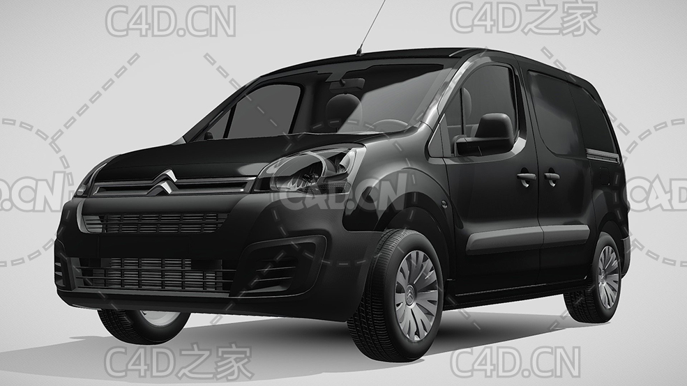 雪铁龙面包车家用汽车2017款C4D汽车模型下载 - C4D之家 - 69.jpg