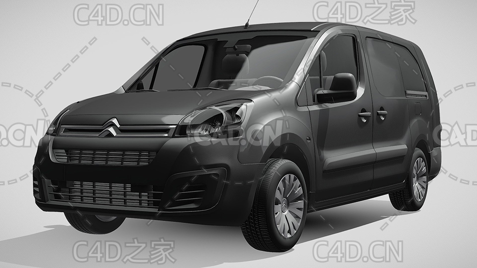 雪铁龙全电动商务车面包车货车2017款C4D汽车模型下载 - C4D之家 - 74.jpg