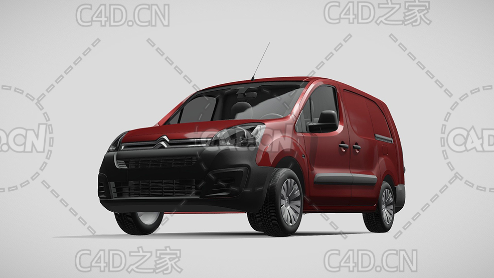 雪铁龙面包车家用汽车2017款C4D汽车模型下载 - C4D之家 - 72.jpg