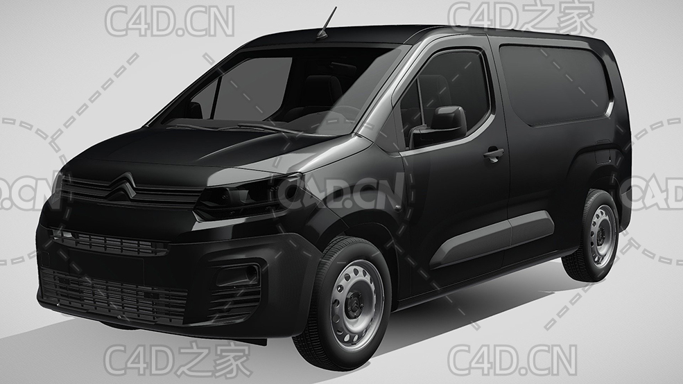 雪铁龙商务车面包车货车2021款C4D汽车模型下载 - C4D之家 - 75.jpg