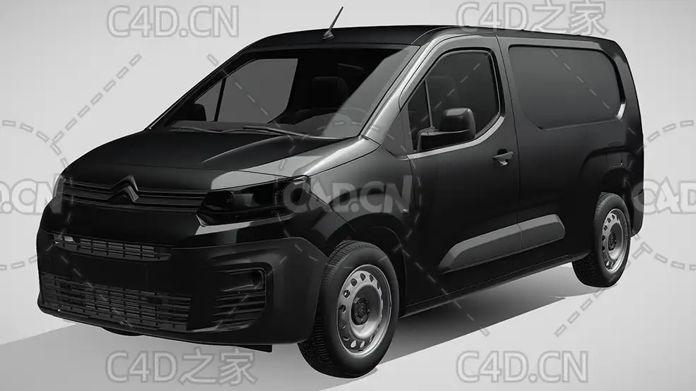 雪铁龙商务车面包车货车2021款C4D汽车模型下载 - C4D之家 - 75.jpg