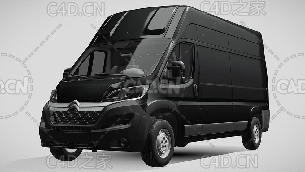 雪铁龙封闭式玻璃面包车货车2017款C4D汽车模型下载 - C4D之家 - 97.jpg
