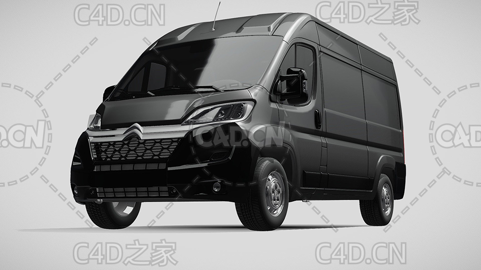 雪铁龙封闭式玻璃面包车货车2014款C4D汽车模型下载 - C4D之家 - 95.jpg