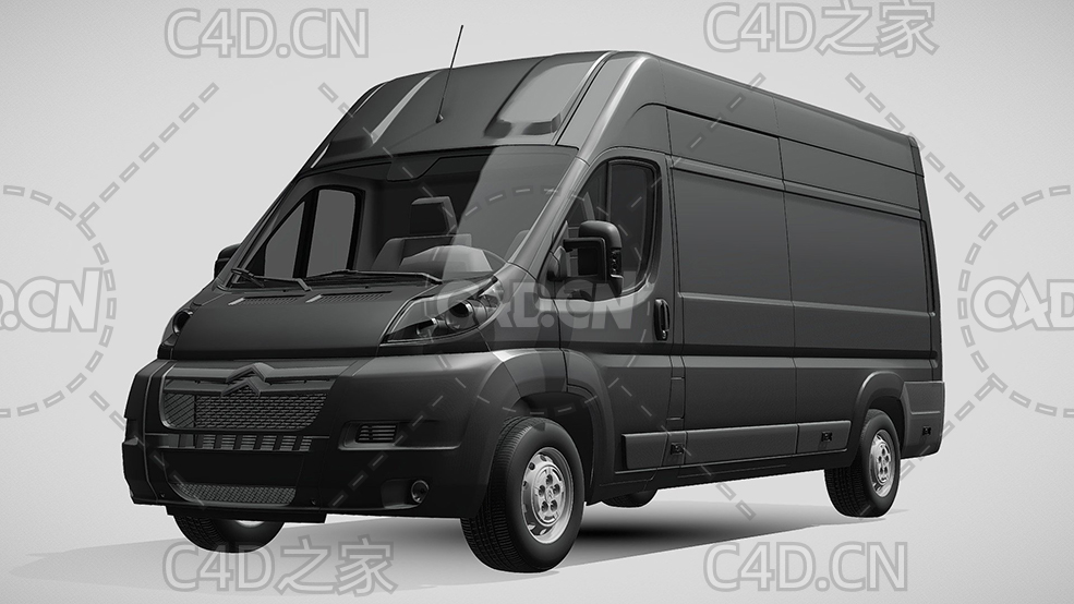 雪铁龙封闭式玻璃面包车货车2006-2014款C4D汽车模型下载 - C4D之家 - 99.jpg