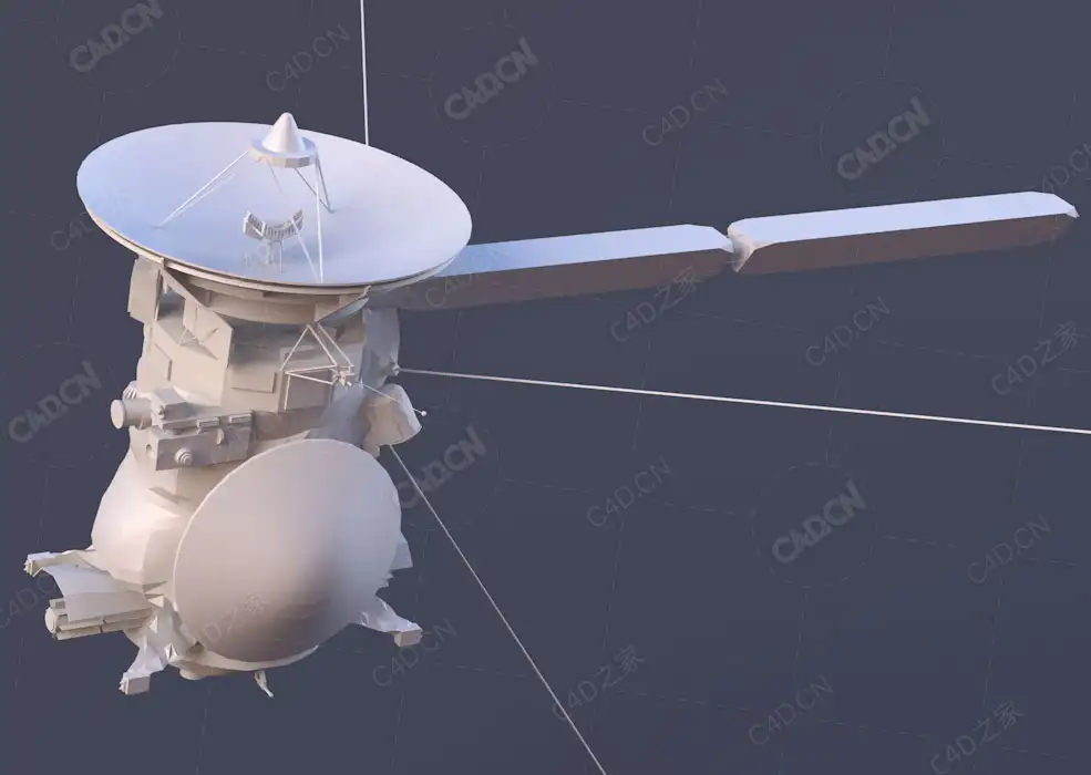 太空卫星设备C4D模型satellite