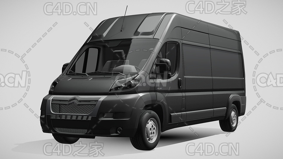 雪铁龙封闭式玻璃面包车货车2006-2014款C4D汽车模型下载 - C4D之家 - 114.jpg