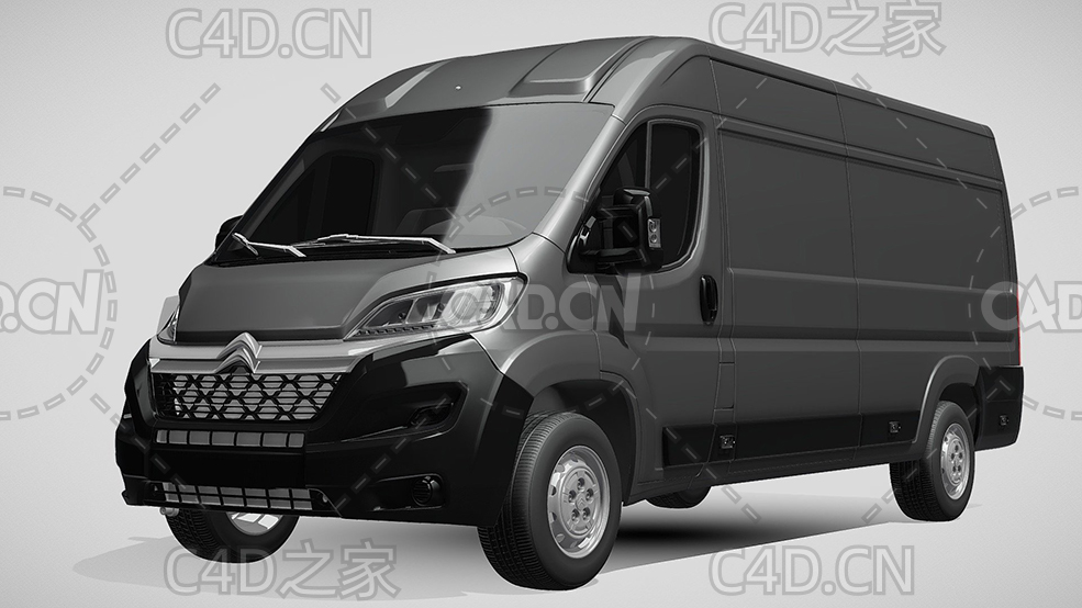 雪铁龙封闭式玻璃面包车货车2014款C4D汽车模型下载 - C4D之家 - 116.jpg