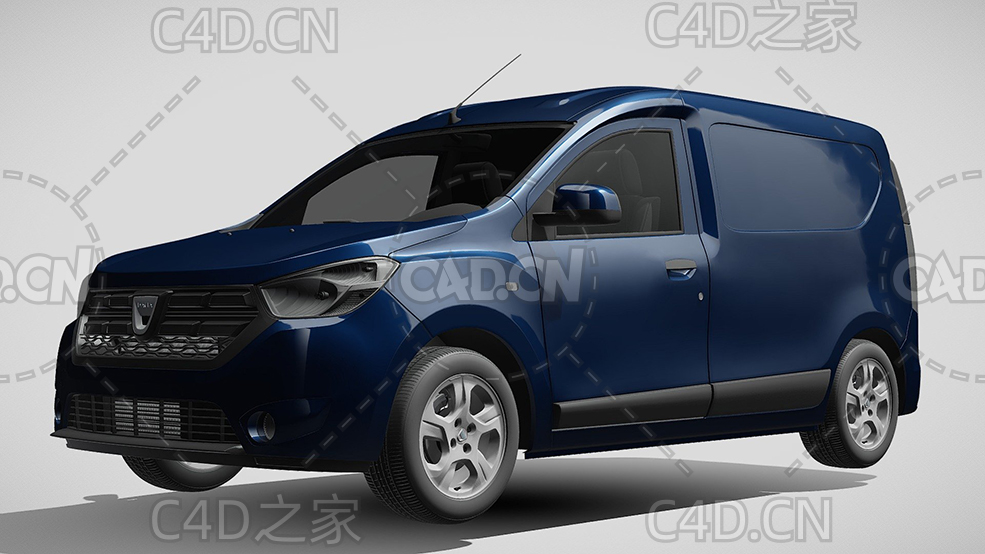 达契亚·多克封闭车厢面包车2020款C4D汽车模型下载 - C4D之家 - 124.jpg