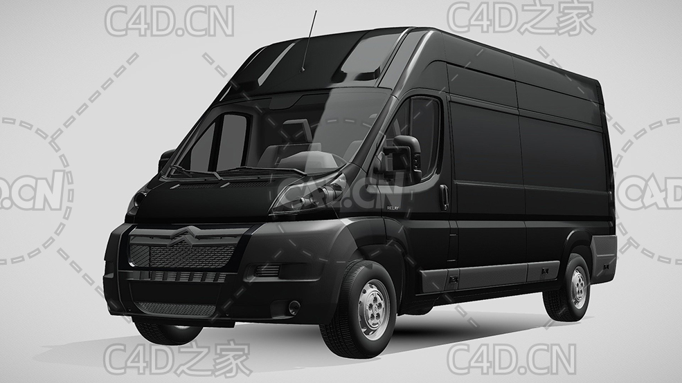 雪铁龙封闭式玻璃面包车货车2006-2014款C4D汽车模型下载 - C4D之家 - 117.jpg
