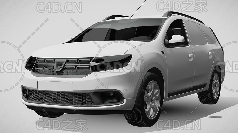 达契亚·洛根SUV越野汽车2019款C4D汽车模型下载 - C4D之家 - 130.jpg