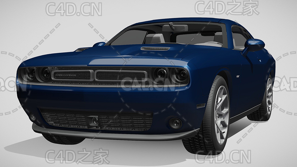 道奇挑战者汽车2017款C4D汽车模型下载 - C4D之家 - 136.jpg