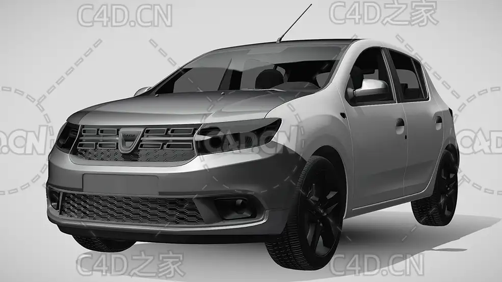 达契亚·桑德罗SUV越野汽车2019款C4D汽车模型下载 - C4D之家 - 132.jpg