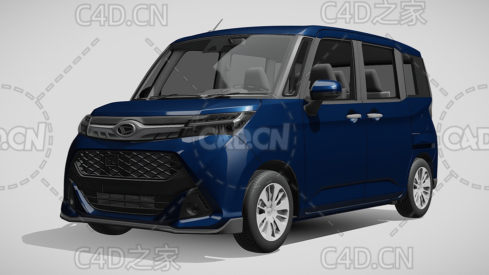 大发雷神微型面包车家用汽车2017款C4D汽车模型下载 - C4D之家 - 135.jpg
