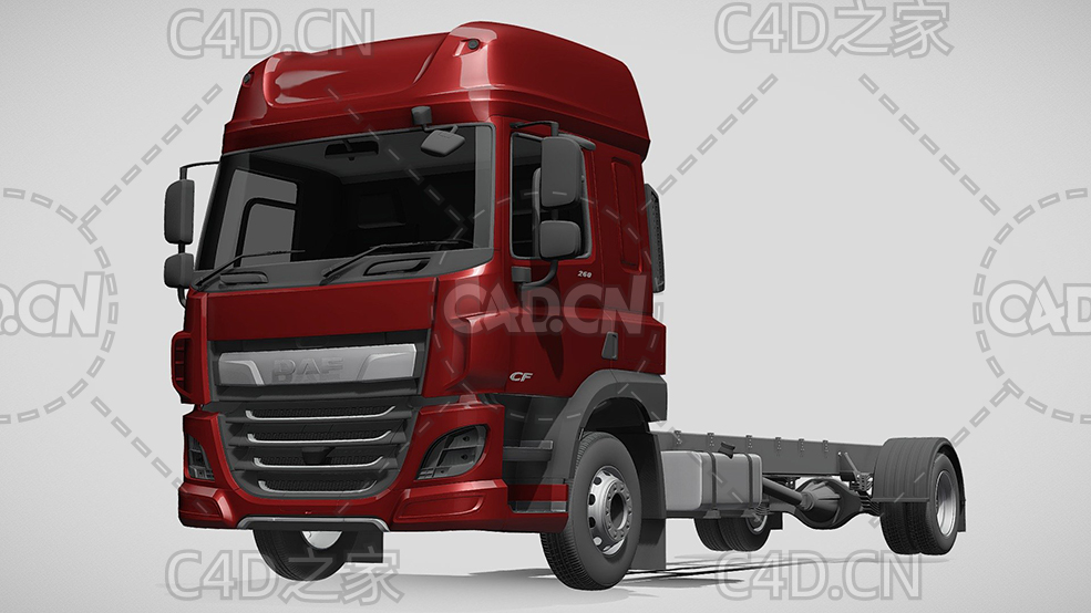 大发卡车牵引车2020款C4D汽车模型下载 - C4D之家 - 134.jpg