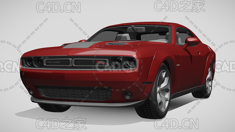 道奇挑战者宽体轿跑2017款C4D汽车模型下载 - C4D之家 - 144.jpg