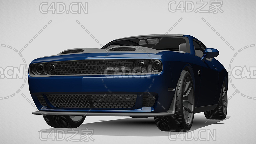 道奇挑战者地狱猫汽车2019款C4D汽车模型下载 - C4D之家 - 147.jpg