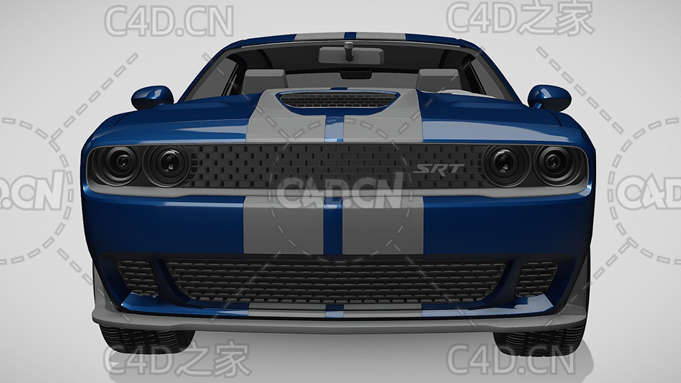 道奇挑战者地狱猫汽车2017款C4D汽车模型下载 - C4D之家 - 148.jpg